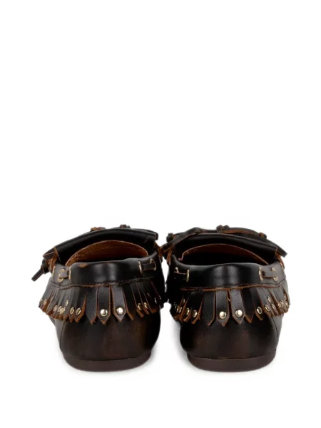 Pantofi loafer Bibi Lou cu tepi maro