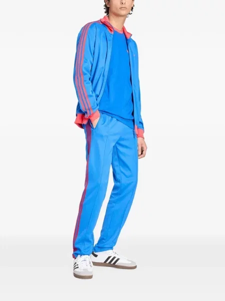Πλεκτό παντελόνι Adidas μπλε