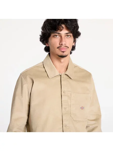 Koszula casualowa regular fit z kołnierzykiem typu kent Dickies brązowa