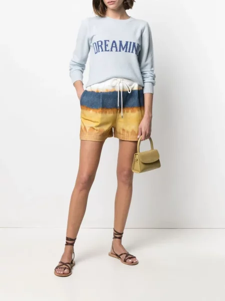 Tie-dye šortai Alberta Ferretti mėlyna