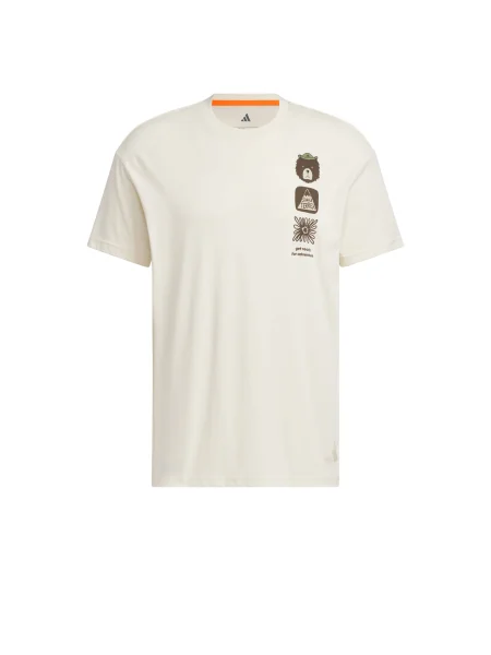 ADIDAS TERREX Funkční tričko hnědá / jablko bílá