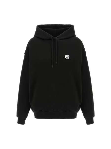 Bluza z kapturem Kenzo w kwiatki czarna