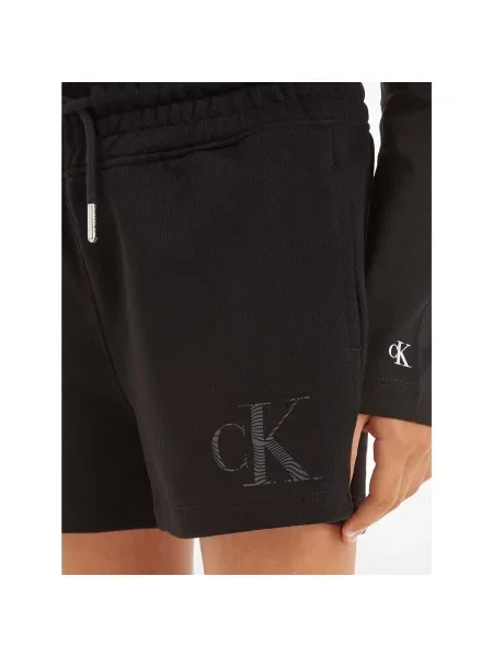 Džínsové šortky Calvin Klein Jeans čierna