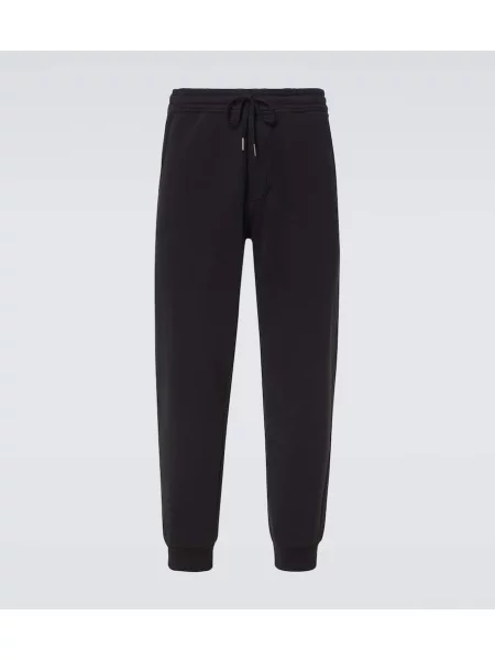 Pantaloni de trening Tom Ford din jerseu negru