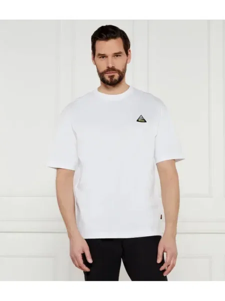 BOSS ORANGE Tricou Te_fishpatch alb