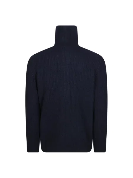 Sweter Tagliatore wełniany niebieski