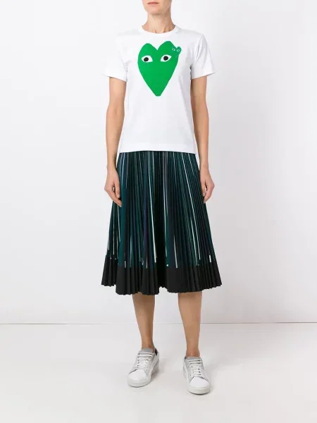 Raštuotas marškinėliai Comme Des Garçons Play balta