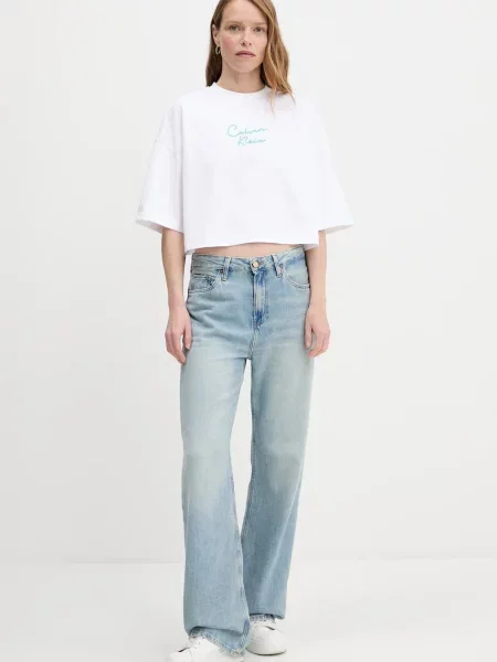Calvin Klein Jeans kratka majica bela