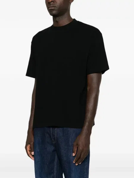 Scurt tricou The Row cu decolteu rotund negru