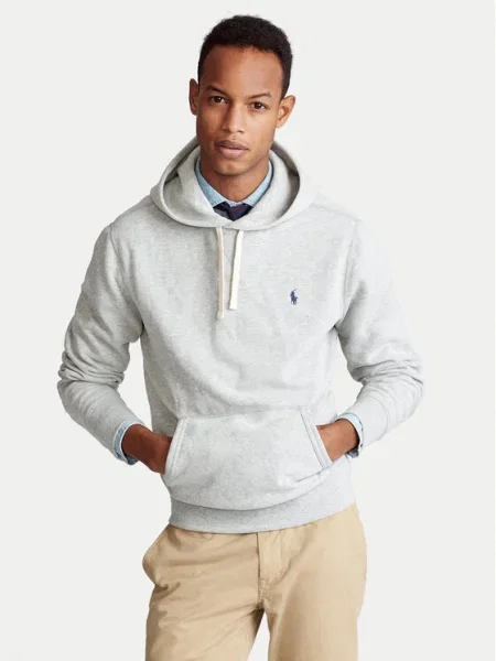 Hanorac cu glugă Polo Ralph Lauren gri