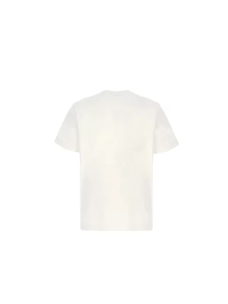 Koszulka Burberry z logo w kratę biała