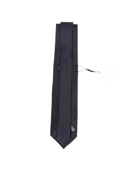Cravată Corneliani cu imagine cu imprimeu geometric albastru