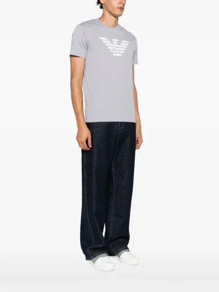 Μπλούζα Emporio Armani με σχέδιο γκρι