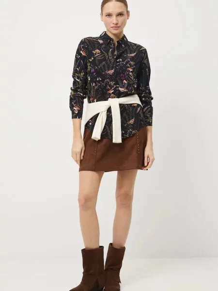 Medicine koszula regular z kołnierzykiem klasycznym czarny