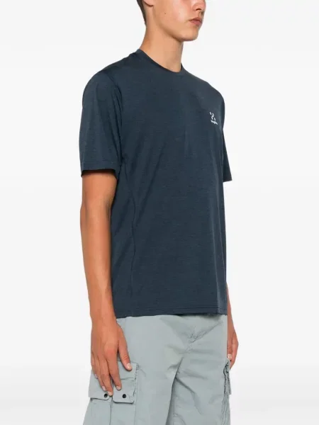 Scurt tricou Haglöfs cu imagine albastru