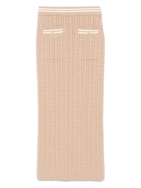 Fustă midi Alessandra Rich tricotate până la genunchi