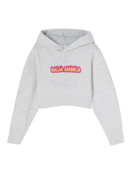 Bluza z kapturem dziecięca Palm Angels szara