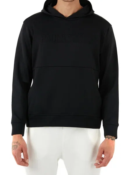 Суичър с качулка Paul&shark с качулка черно