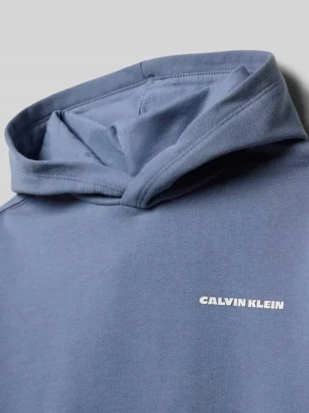 Bluza z kapturem o kroju relaxed fit z nadrukiem z logo Calvin Klein Jeans