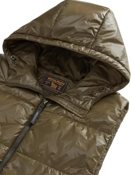 Matlasat vestă Woolrich verde