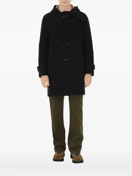 Palton Burberry de lână negru