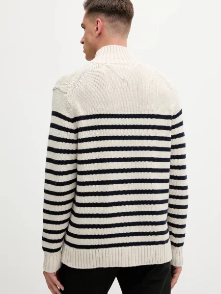 Svetr Tommy Hilfiger pánský s pologolfem béžová