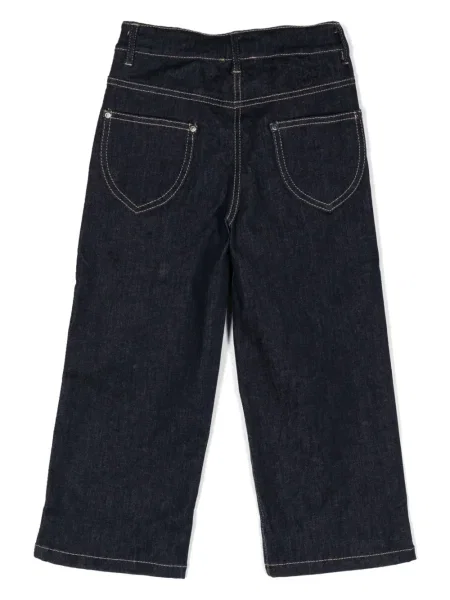 Jeansy straight leg dziecięce Aigner niebieskie