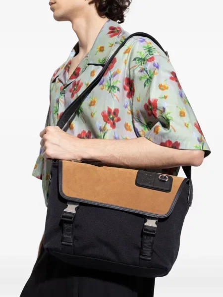 Geantă crossbody Loewe din canvas maro