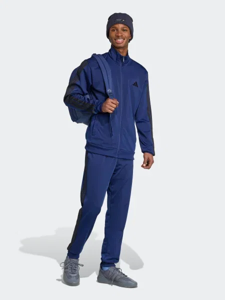 ADIDAS SPORTSWEAR Športna trenirka temno modra črna