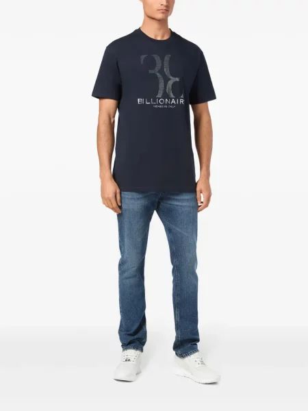 Tricou Billionaire cu imagine albastru