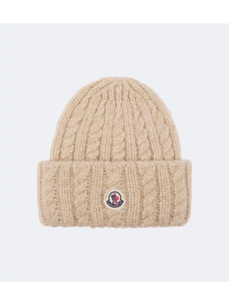 Căciulă Moncler de lână bej