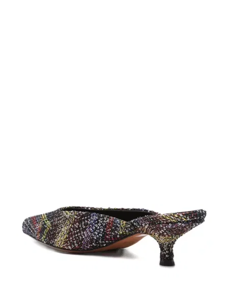 Papuci tip mules Missoni negru