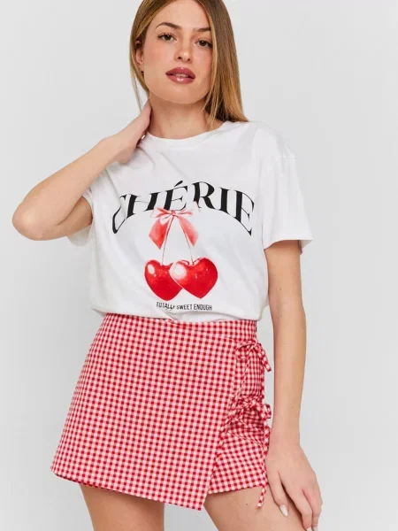 Картата спідниця Tally Weijl червона