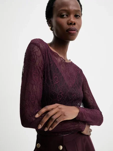 Блузка Answear.LAB бордовий