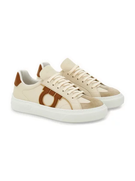 Sneakersy Ferragamo beżowe