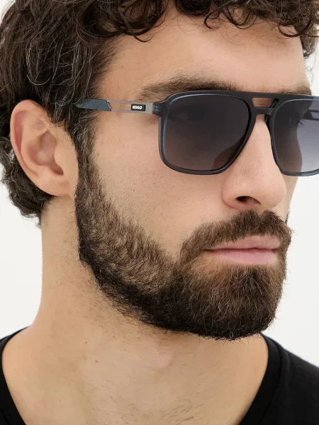HUGO ochelari de soare HG negru