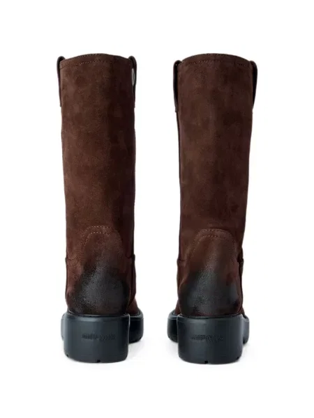 Botine Miu Miu din piele de căprioară maro