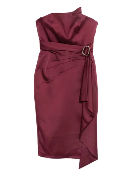 Sukienka midi Babylone Paris do kolan garniturowa czerwona