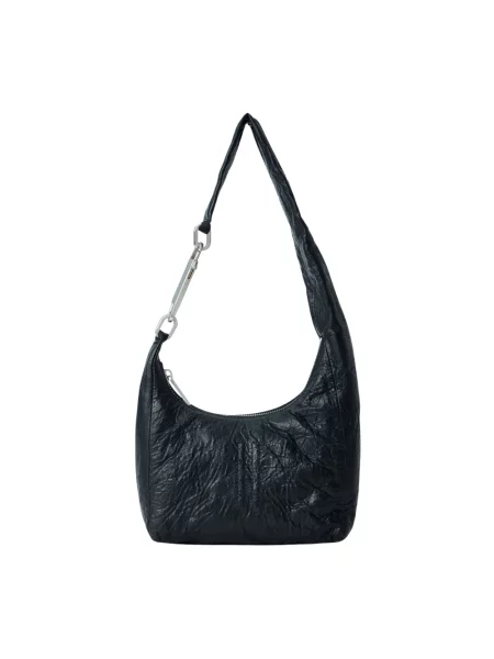 Torebka Rick Owens skórzana czarna