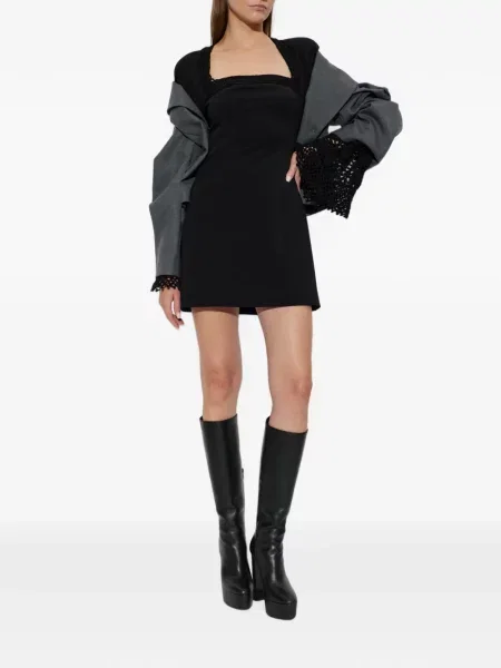 Rochie mini The Mannei evazată negru