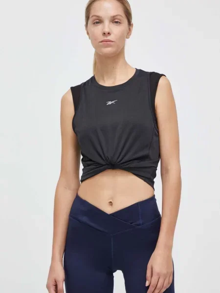 Топ за бягане Reebok черно