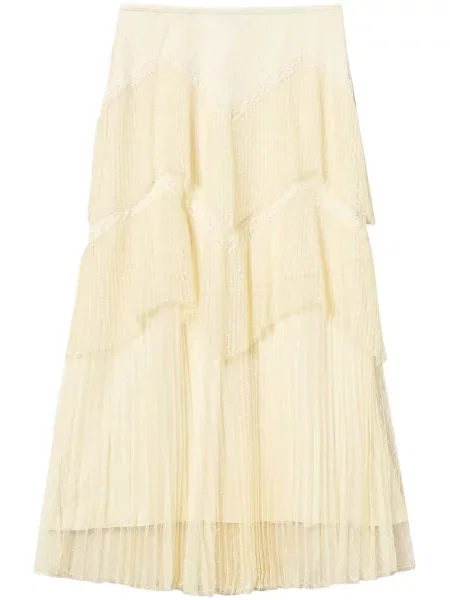 Maksi spódnica plisowana Twinset tiulowa