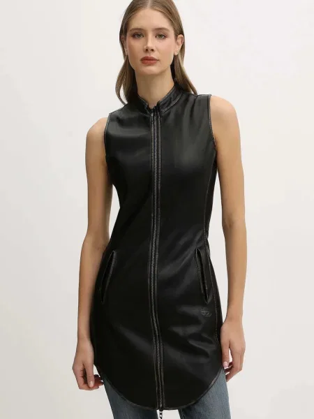 Diesel rochie D-ENEAS mini drept negru