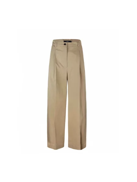 Weekend Max Mara Spodnie Kobieta M Spodnie Nebbie beżowy