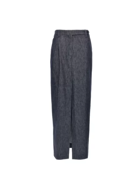 Spódnica Brunello Cucinelli niebieska