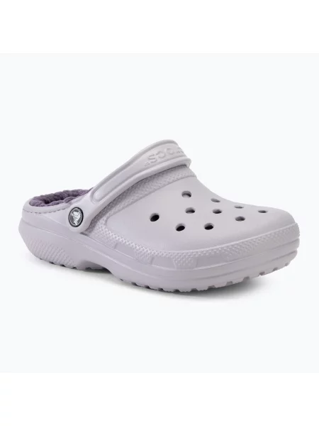 Crocs papucs Classic Lined Clog rózsaszín női lila