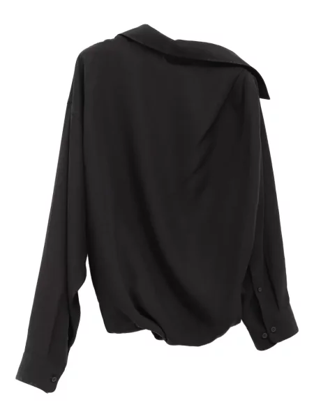 Cămașă Balenciaga asimetrică negru