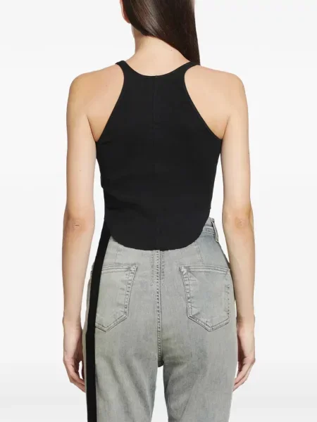 Decupat top Rick Owens Drkshdw asimetric negru