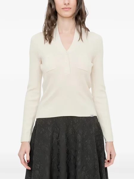 Tricou cu decolteu în v Mm6 Maison Margiela cu decolteu în V