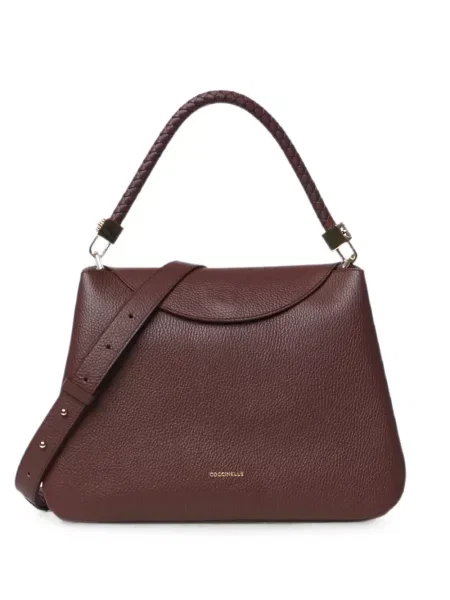 Geantă shopper Coccinelle țesută maro